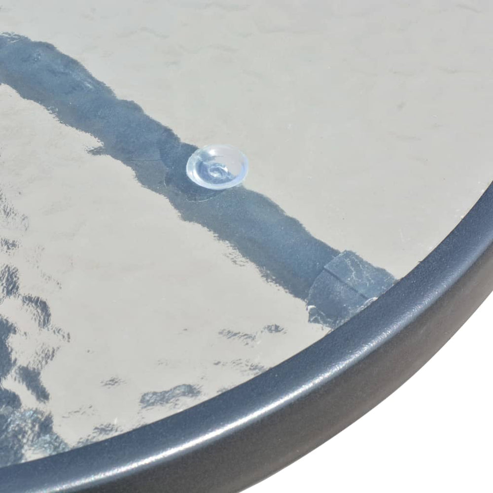 3-delige Bistroset staal zwart MeubelReus