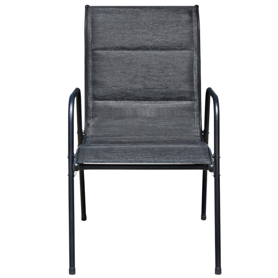 3-delige Bistroset staal zwart MeubelReus