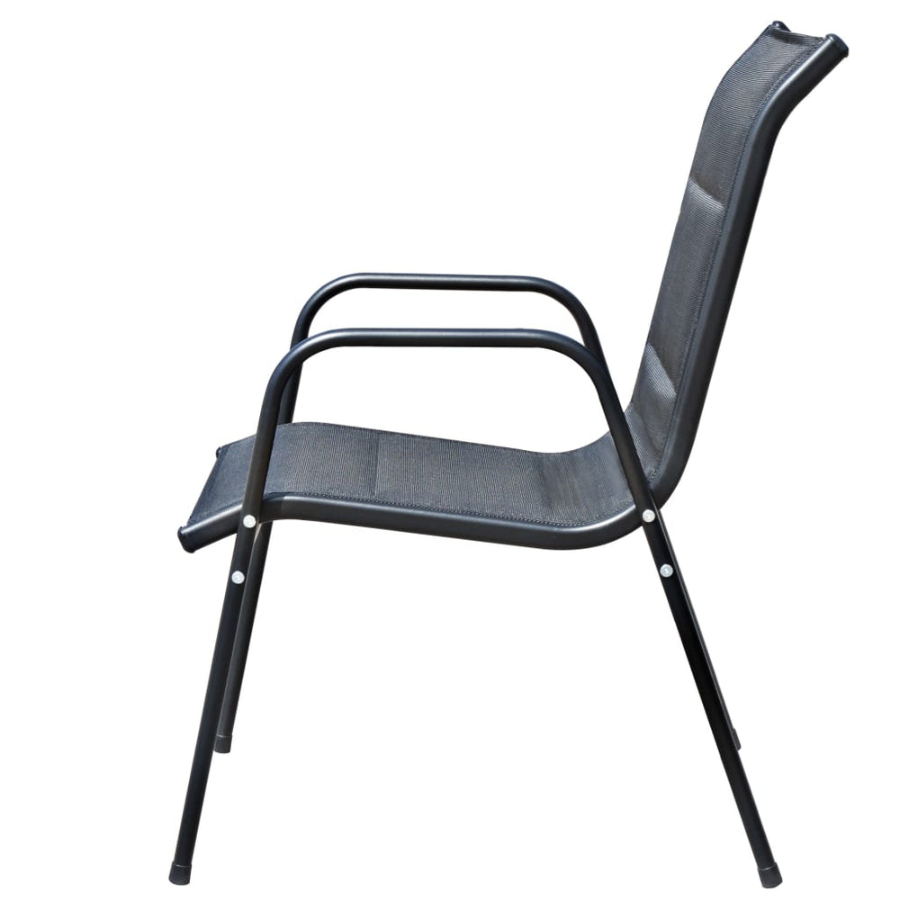 3-delige Bistroset staal zwart MeubelReus