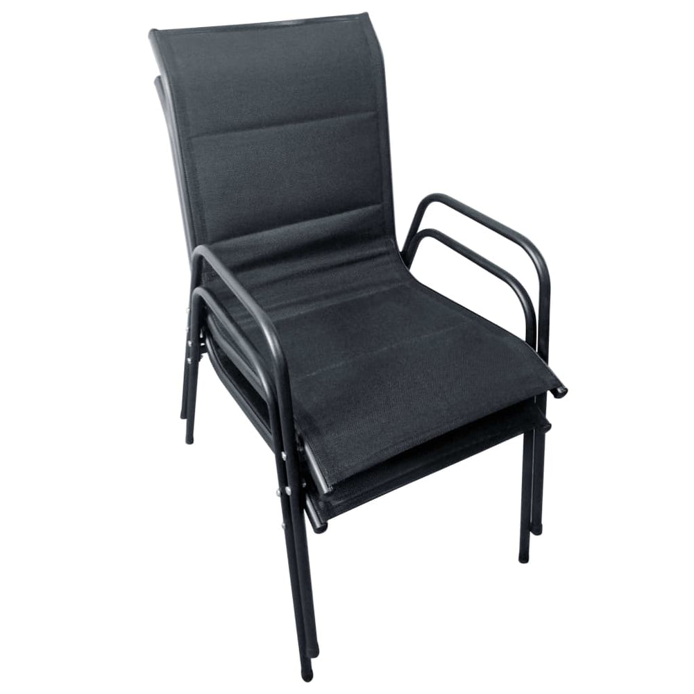 3-delige Bistroset staal zwart MeubelReus