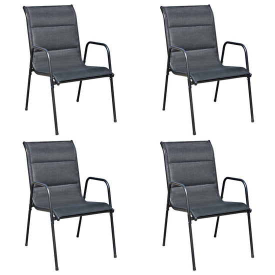 5-delige Tuinset staal zwart MeubelReus