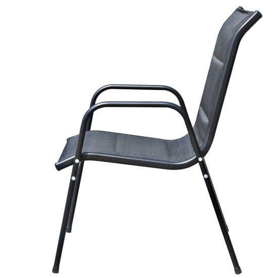 5-delige Tuinset staal zwart MeubelReus