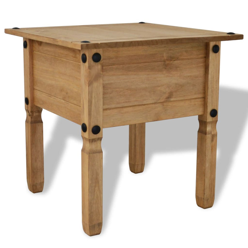 Bijzettafel Mexicaans grenenhout Corona-stijl 53,5x53,5x55 cm MeubelReus