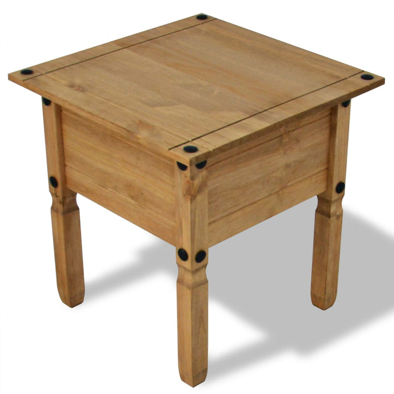 Bijzettafel Mexicaans grenenhout Corona-stijl 53,5x53,5x55 cm MeubelReus
