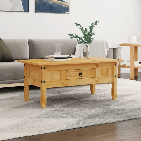 Salontafel Mexicaans grenenhout Corona-stijl 100x60x45 cm MeubelReus