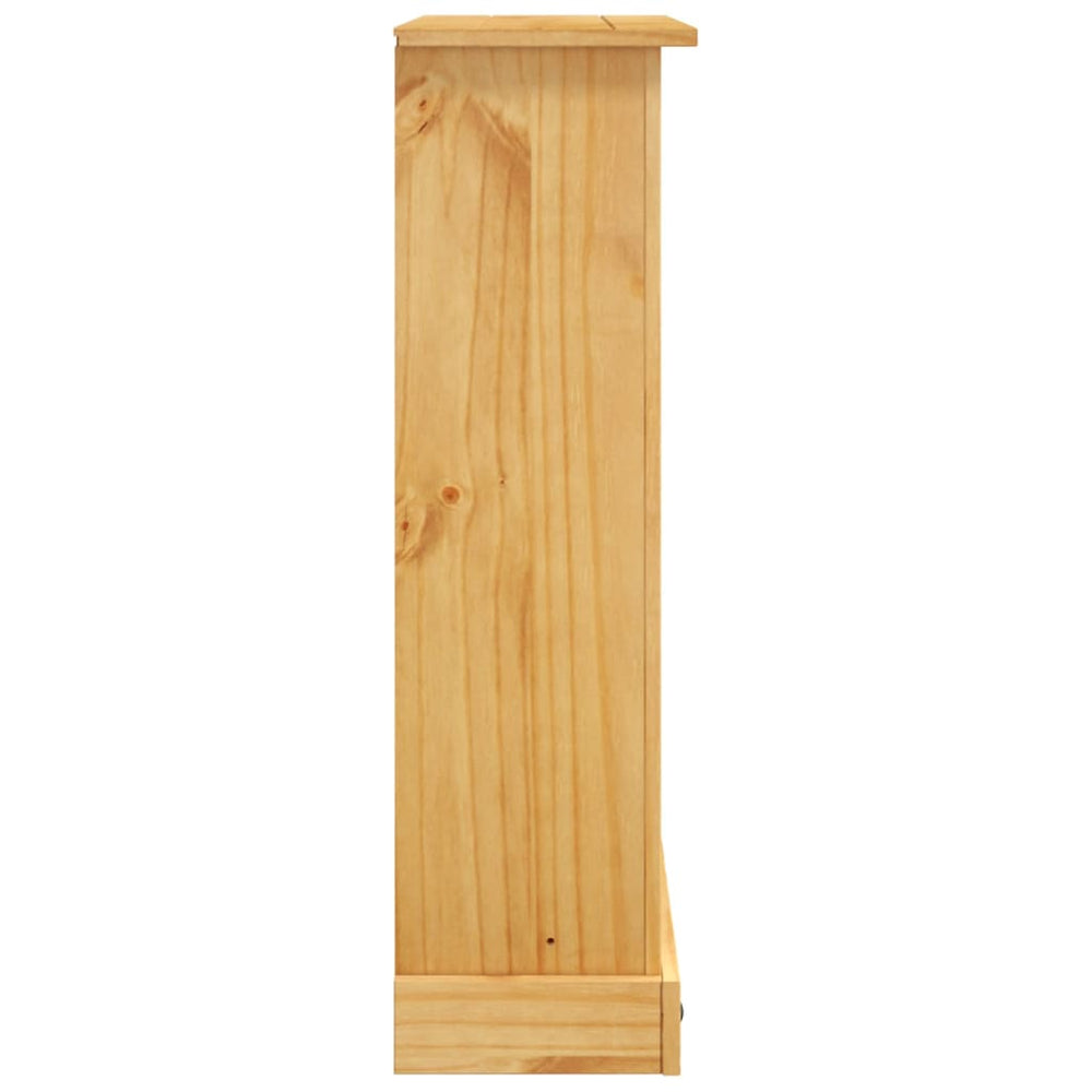 Boekenkast grenenhout met 3 planken Corona-stijl 81x29x100 cm MeubelReus