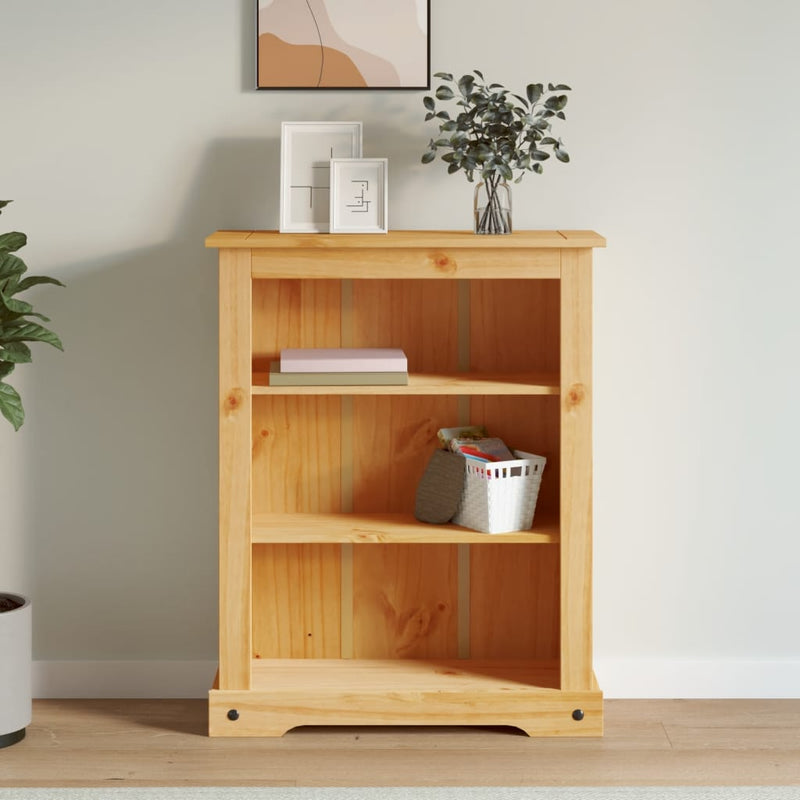 Boekenkast grenenhout met 3 planken Corona-stijl 81x29x100 cm MeubelReus