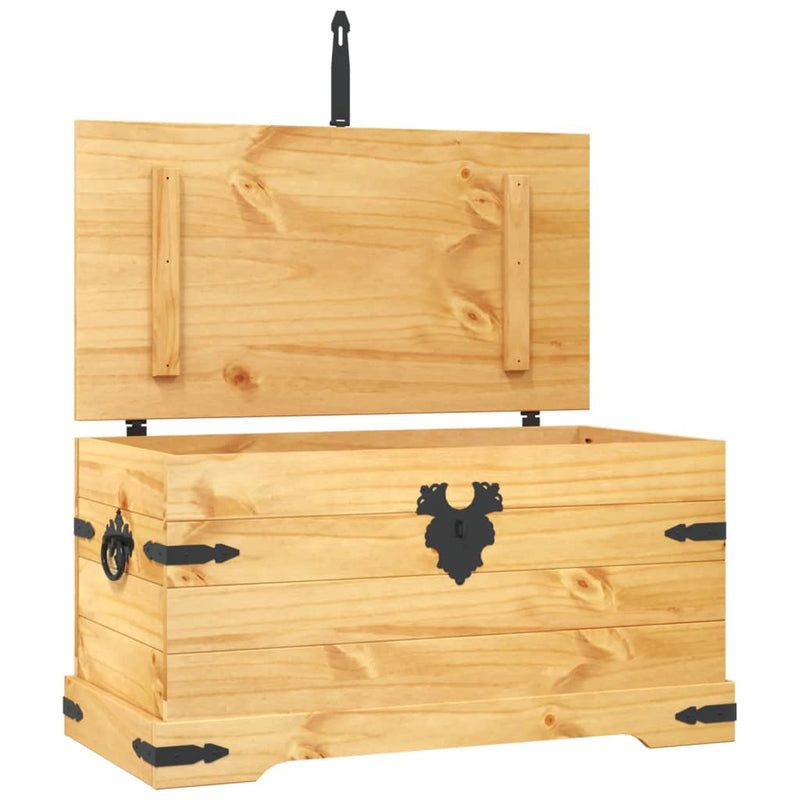 Opbergkist Mexicaans grenenhout Corona-stijl 91x49,5x47 cm MeubelReus
