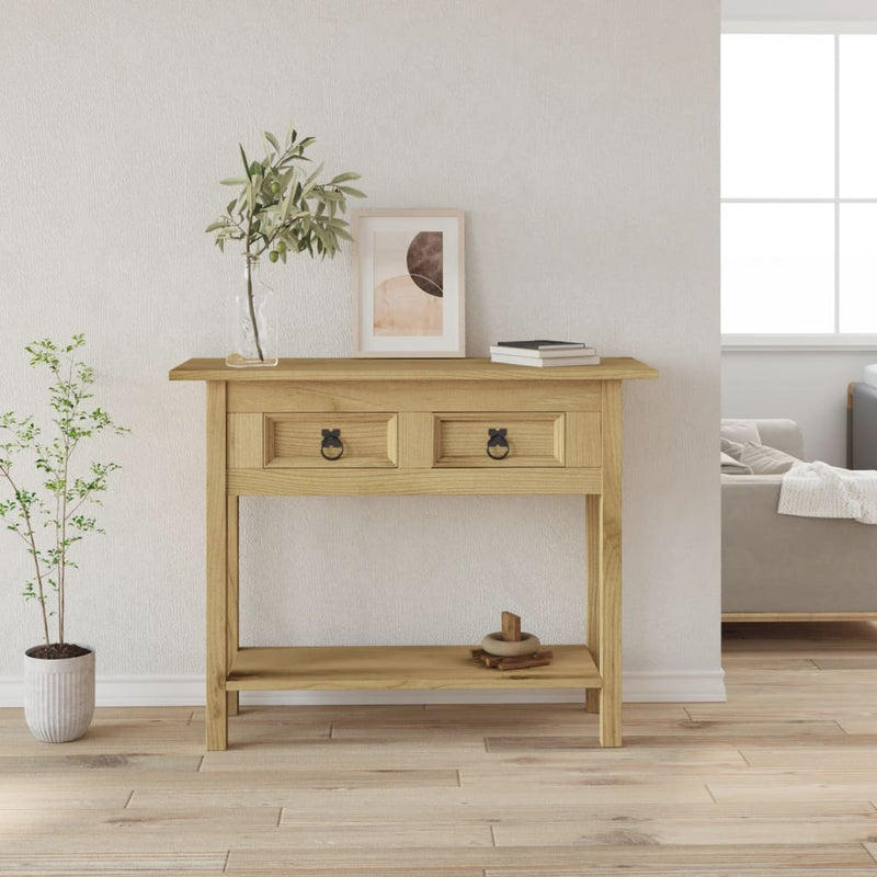 Wandtafel Mexicaans grenenhout Corona-stijl 93x34,5x73 cm MeubelReus