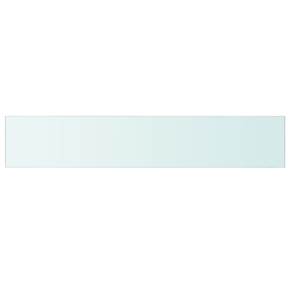 Wandschap transparant 110x20 cm glas MeubelReus