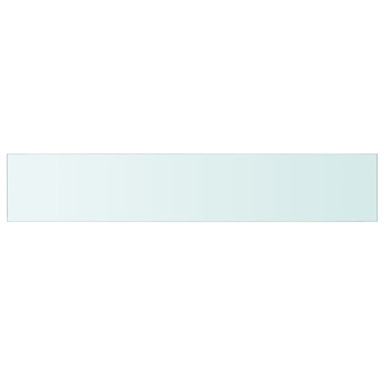 Wandschap transparant 110x20 cm glas MeubelReus
