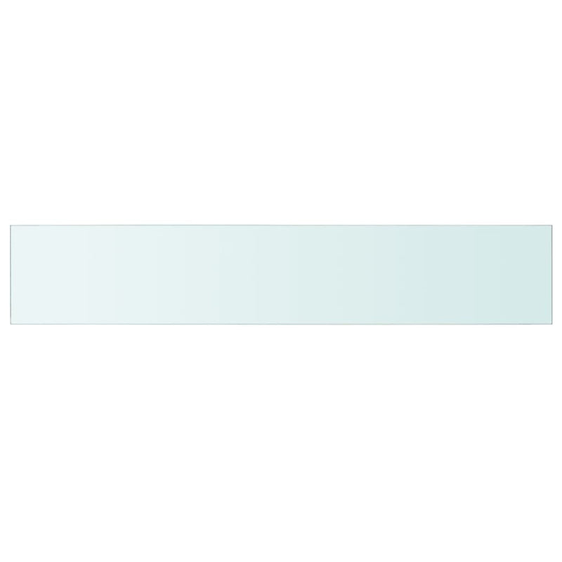 Wandschap transparant 110x20 cm glas MeubelReus