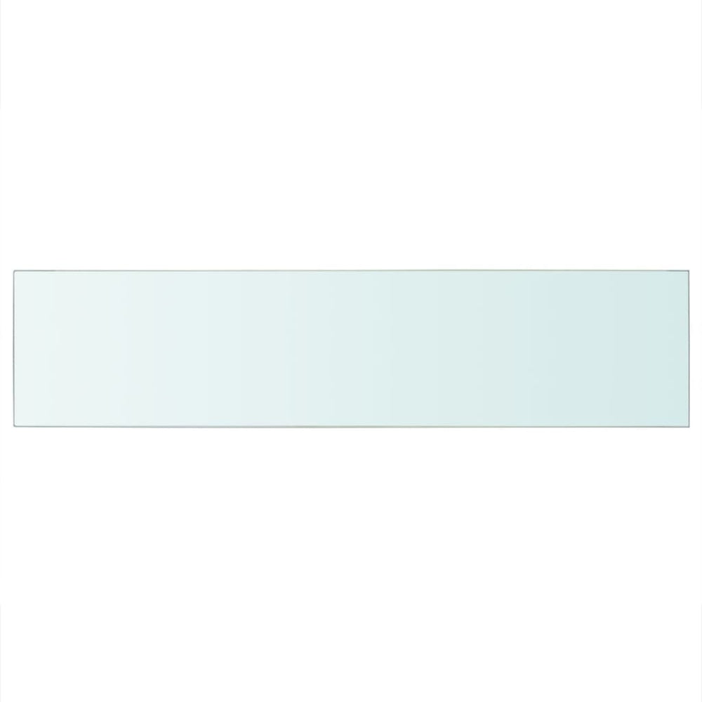 Wandschap transparant 110x25 cm glas MeubelReus
