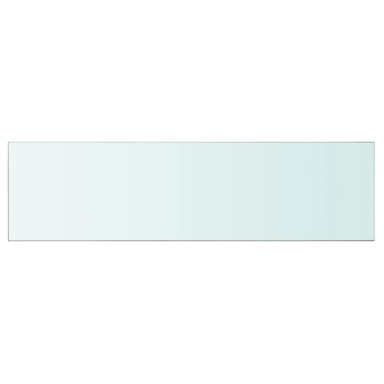 Wandschap transparant 110x30 cm glas