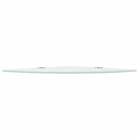 Hoekschap met chromen dragers 25x25 cm glas wit MeubelReus