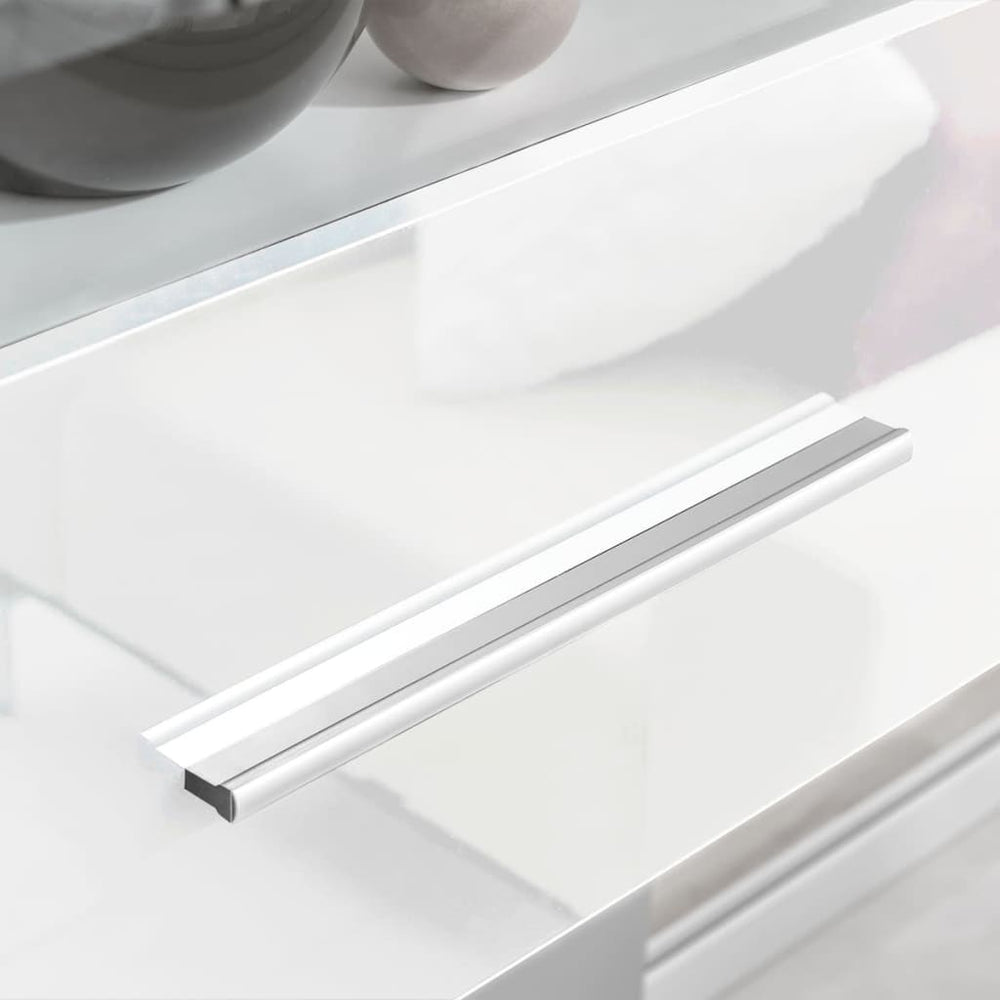 Muurvitrine tv-meubel met LED-verlichting wit 5-delig MeubelReus