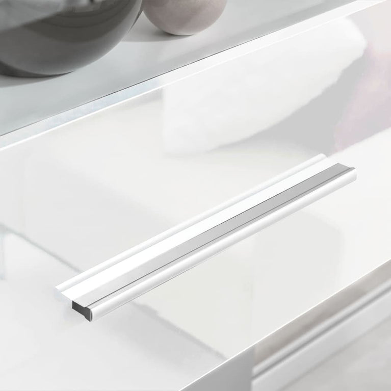 Muurvitrine tv-meubel met LED-verlichting wit 5-delig MeubelReus