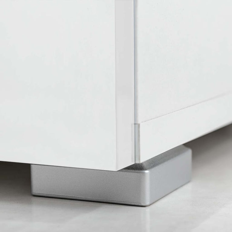 Muurvitrine tv-meubel met LED-verlichting wit 5-delig MeubelReus