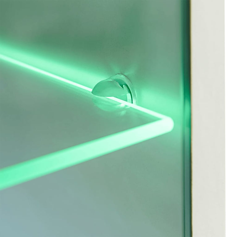 Muurvitrine tv-meubel met LED-verlichting zwart 5-delig MeubelReus