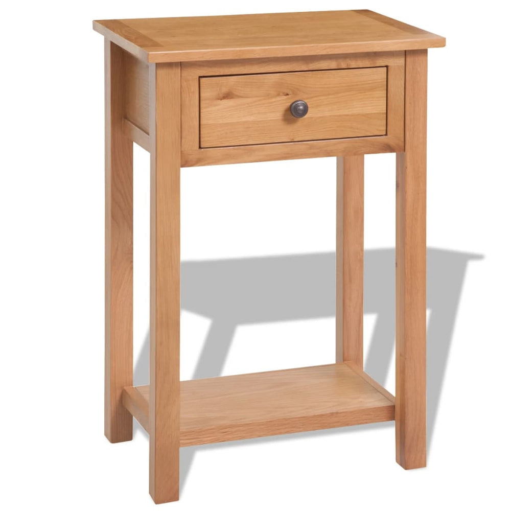 Wandtafel 50x32x75 cm massief eikenhout MeubelReus