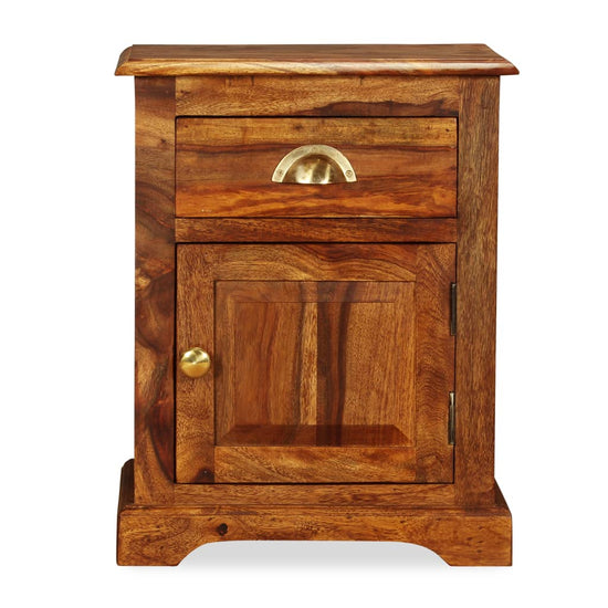 Nachtkastjes 2 st 40x30x50 massief sheeshamhout MeubelReus