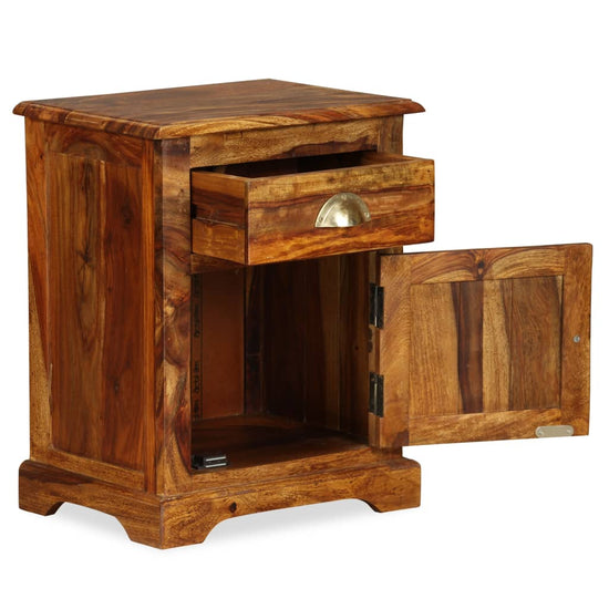 Nachtkastjes 2 st 40x30x50 massief sheeshamhout MeubelReus