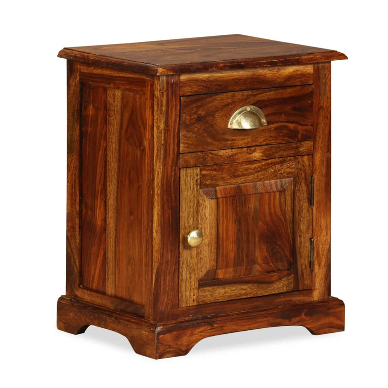 Nachtkastjes 2 st 40x30x50 massief sheeshamhout MeubelReus