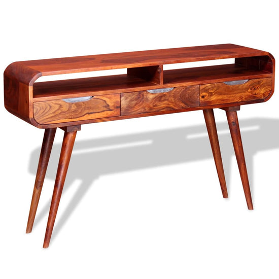 Wandtafel 120x30x75 cm massief sheeshamhout MeubelReus