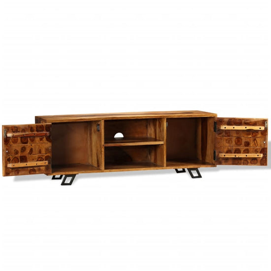 Tv-meubel 120x30x40 cm massief sheeshamhout MeubelReus