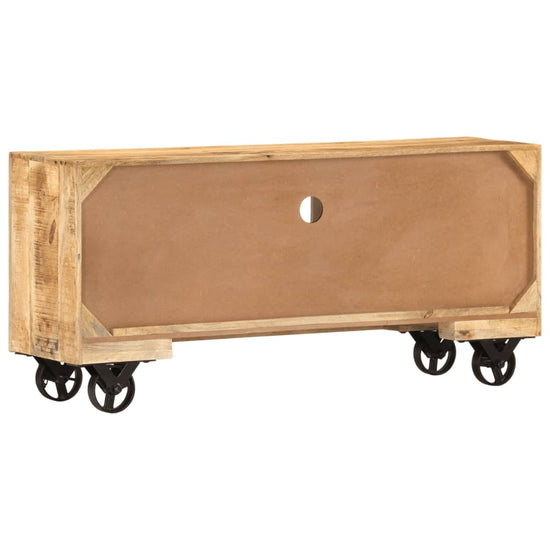 Tv-meubel 110x30x50 cm ruw mangohout MeubelReus