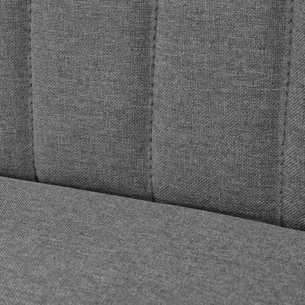 Bank 117x55,5x77 cm stof lichtgrijs MeubelReus