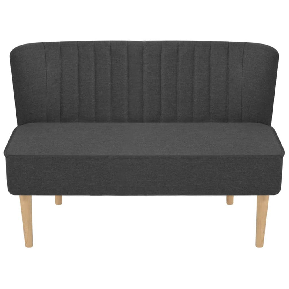 Bank 117x55,5x77 cm stof donkergrijs MeubelReus