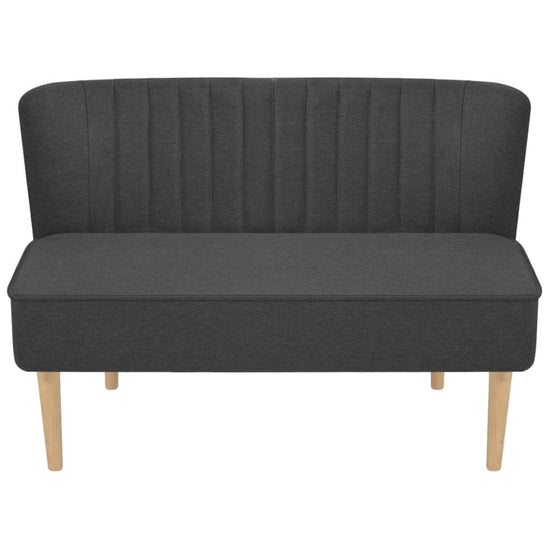 Bank 117x55,5x77 cm stof donkergrijs MeubelReus