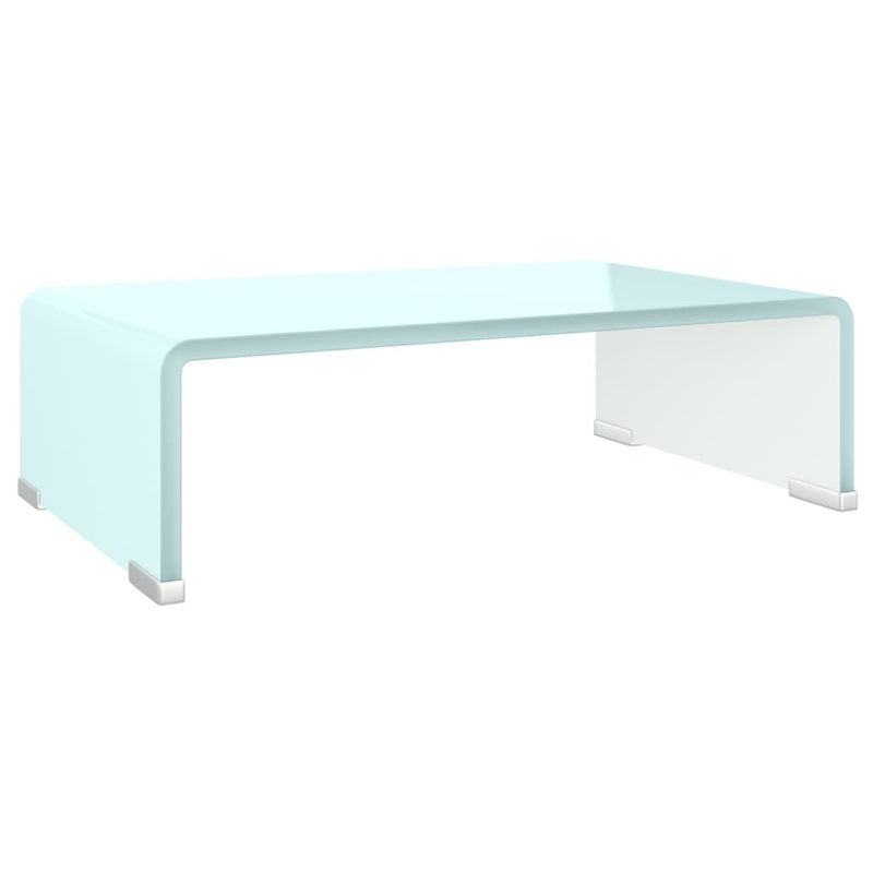 Tv-meubel/monitorverhoger 40x25x11 cm glas groen groen MeubelReus