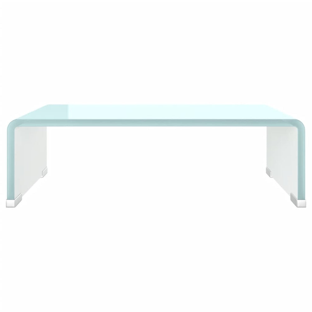Tv-meubel/monitorverhoger 40x25x11 cm glas groen groen MeubelReus