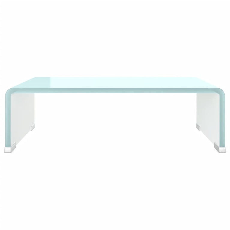 Tv-meubel/monitorverhoger 40x25x11 cm glas groen groen MeubelReus