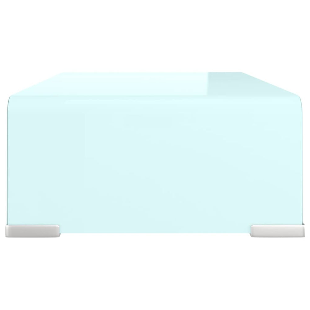 Tv-meubel/monitorverhoger 40x25x11 cm glas groen groen MeubelReus