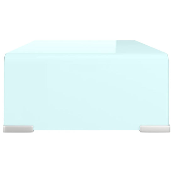 Tv-meubel/monitorverhoger 40x25x11 cm glas groen groen MeubelReus