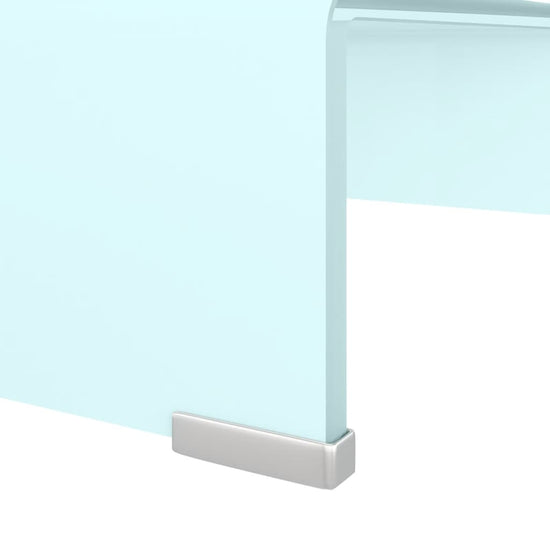 Tv-meubel/monitorverhoger 40x25x11 cm glas groen groen MeubelReus