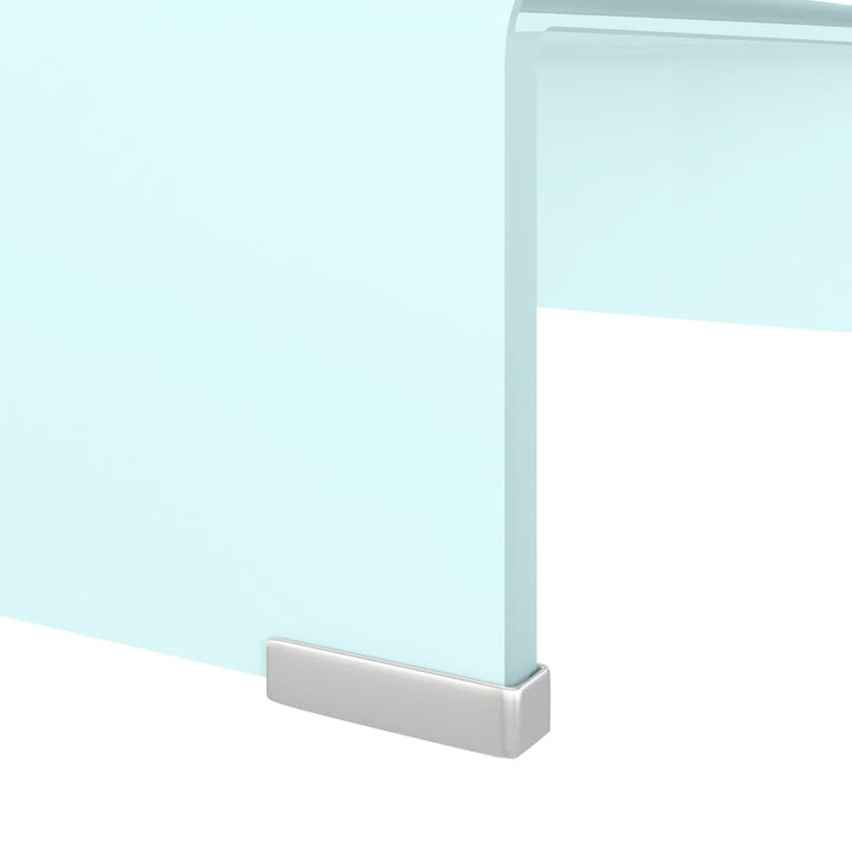 Tv-meubel/monitorverhoger 40x25x11 cm glas groen groen MeubelReus