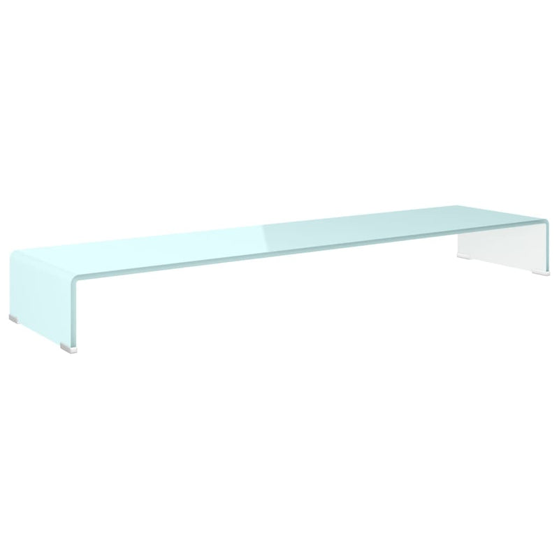 TV-meubel/monitorverhoger 120x30x13 cm glas groen MeubelReus