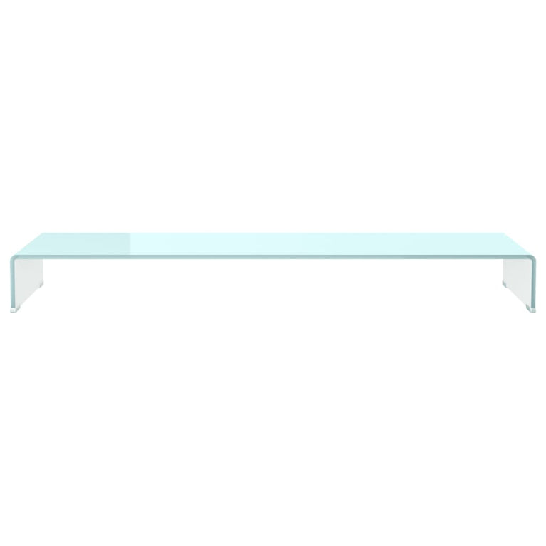 TV-meubel/monitorverhoger 120x30x13 cm glas groen MeubelReus