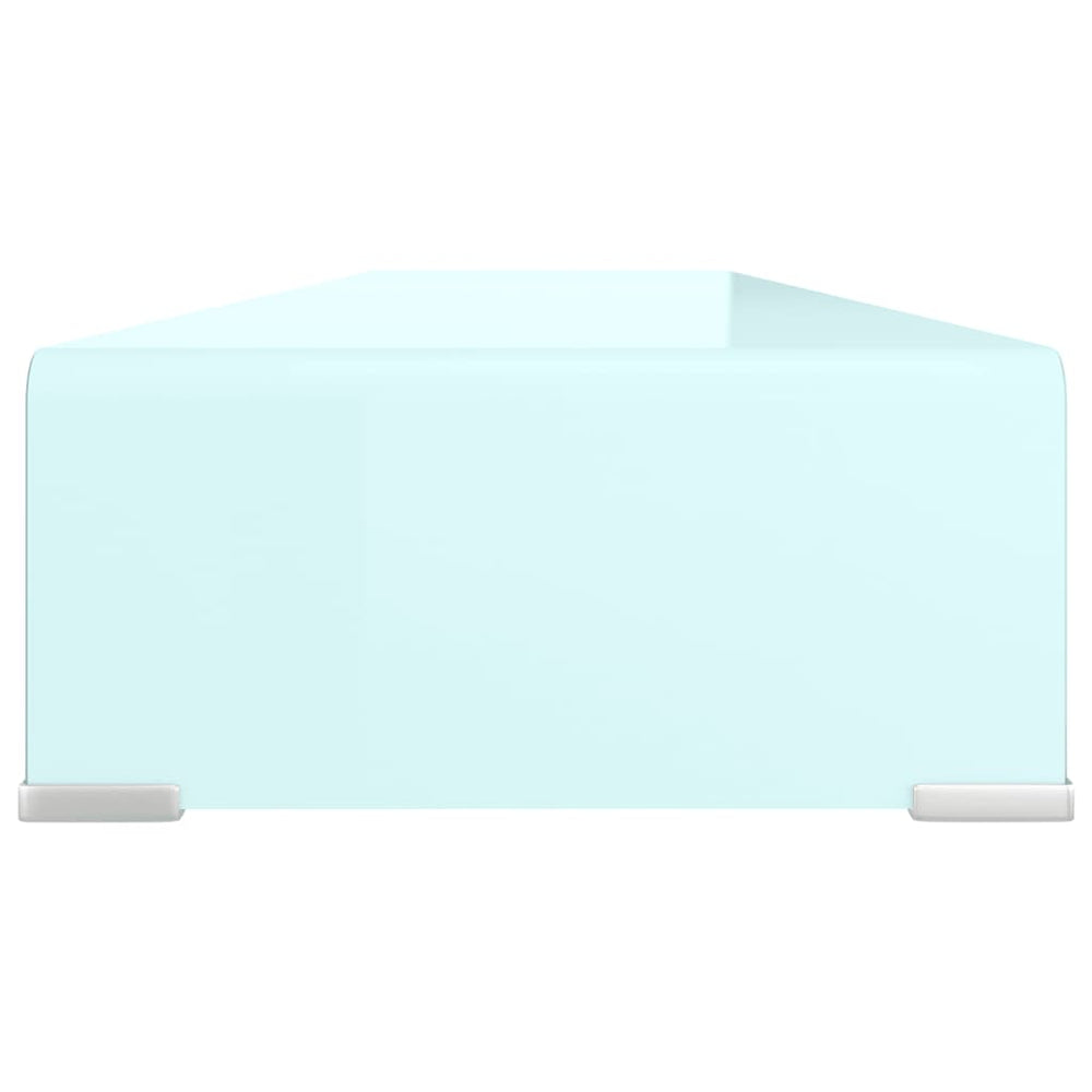 TV-meubel/monitorverhoger 120x30x13 cm glas groen MeubelReus