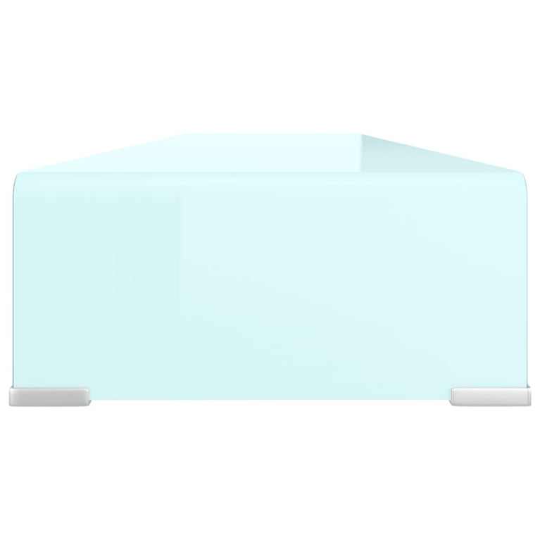 TV-meubel/monitorverhoger 120x30x13 cm glas groen MeubelReus
