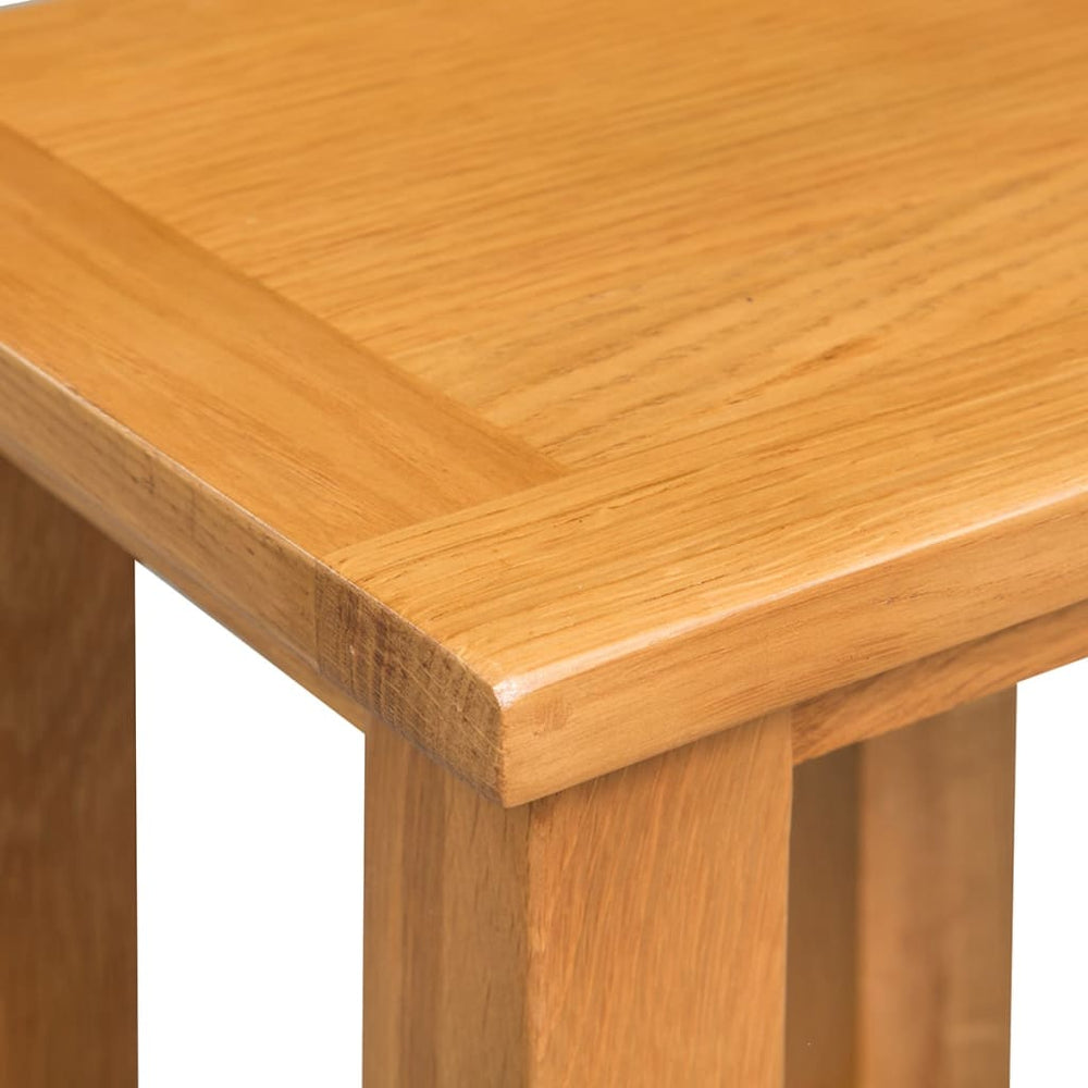 Bijzettafel 27x24x37 cm massief eikenhout MeubelReus