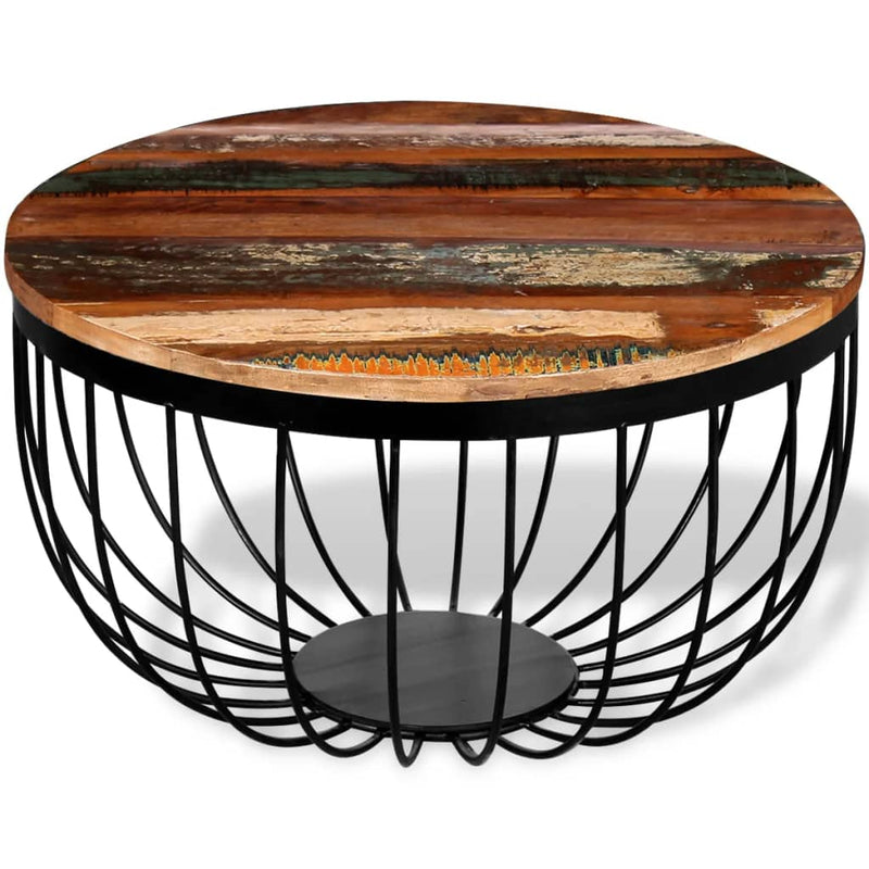 Salontafel massief gerecycled hout MeubelReus