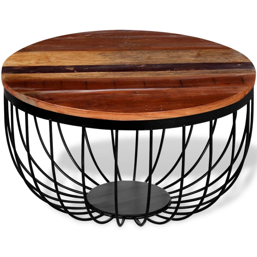 Salontafel massief gerecycled hout MeubelReus