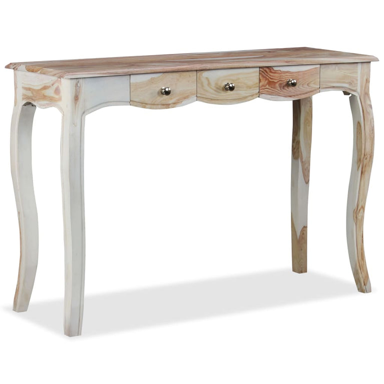 Wandtafel met 3 lades 110x40x76 cm massief sheeshamhout MeubelReus