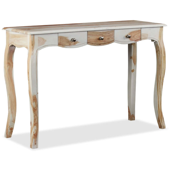 Wandtafel met 3 lades 110x40x76 cm massief sheeshamhout MeubelReus