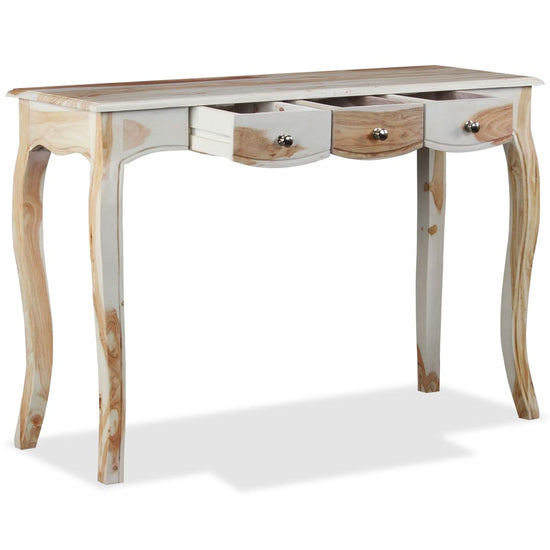 Wandtafel met 3 lades 110x40x76 cm massief sheeshamhout MeubelReus